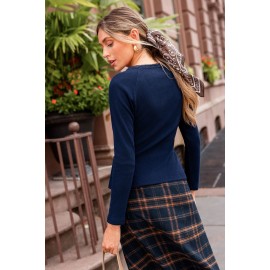 Bella Navy Top