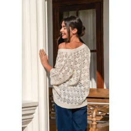 Claim to Fame Beige Cardigan