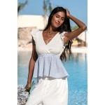 Clear as Day Striped Top