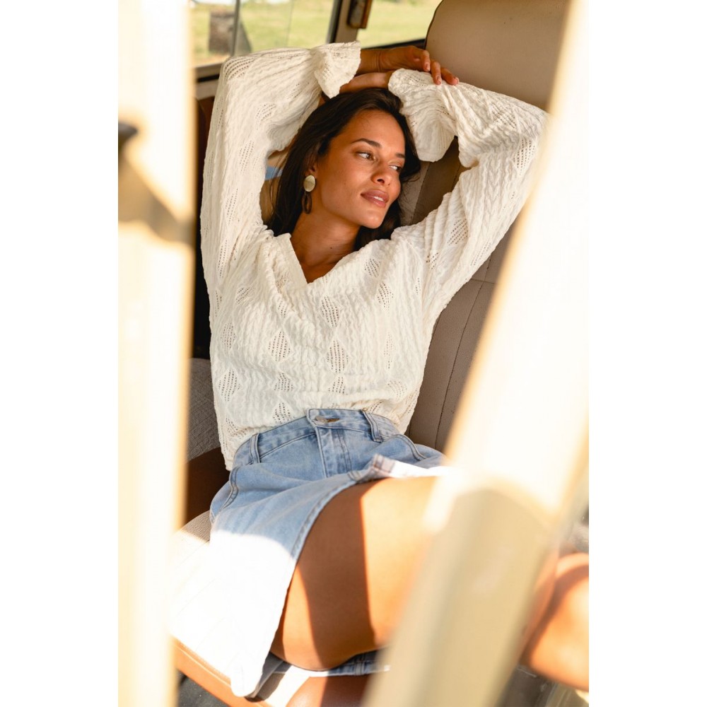 Countryside Escape Beige Top