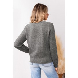 Crossed Paths Grey Top