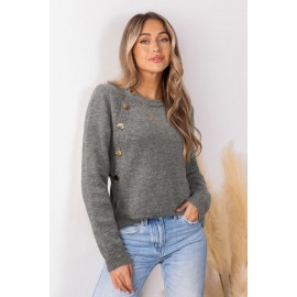 Crossed Paths Grey Top