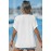 Cutout Textured V-Neck Tee