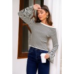 Day in Paris Striped Knit Top