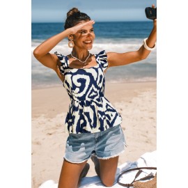 Postcard Crush Abstract Top