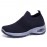 Men's & Women's Wide Width Slip-On Sneakers with Breathable Knit Upper & Rocker Sole - Comfort Walking Shoes Suitable for Gym, Casual, Walking - Durable Cushioned Sole & PVC Outsole - Easy On/Off (Wide Width Options)