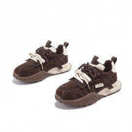 Women' High-Top Platform Sneakers - Thick Platform Sole for Height, Lace-Up Retro Casual Sports Shoes Suitable for Spring, Soft Fabric Upper & Cushioned Sole - Classic Running Sneakers for Daily Wear, Parties, & Errands