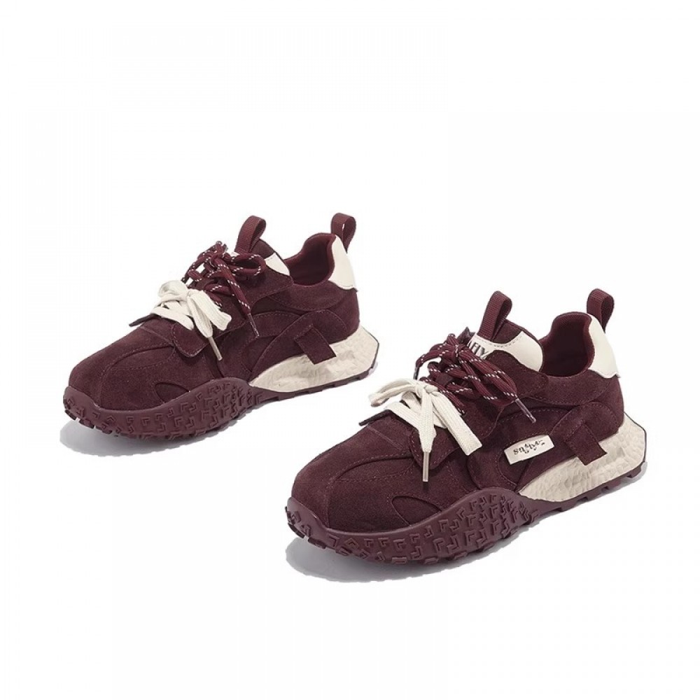 Women' High-Top Platform Sneakers - Thick Platform Sole for Height, Lace-Up Retro Casual Sports Shoes Suitable for Spring, Soft Fabric Upper & Cushioned Sole - Classic Running Sneakers for Daily Wear, Parties, & Errands