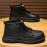 Women'S High-Top Work Boots Sneakers - Thick Anti-Slip Rubber Sole, Lace-Up Ankle Support, Cushioned Insole & Plush - All-Season PVC Upper Casual & Light Work Boots for Everyday (Grey) - Durable Round-Toe Design for Job & Leisure