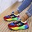 Women' Plus Size Chunky Platform Sneakers with Thick Sole - Lace-Up Round Toe Athletic Walking Shoes Suitable for - Wear, Casual Outfits & Workouts - Comfortable Cushioned Footbed & Rubber Outsole (No)