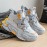High Top Casual Shoes | New Versatile Fashion Men'S Shoes, Men'S Streetwear Sneakers, Winter Warm Fleece Lined Anti-Slip Shoes, Retro Chunky German Army Trainers, Outdoor Work Boots, Upper and Sole, Fabric Inner, Lace Closure