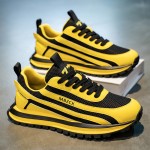 New Summer Men'S Shoes: Trendy, Breathable Mesh Sports Casual Footwear with Thick Soles for Dads