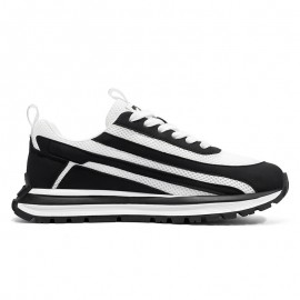 New Summer Men'S Shoes: Trendy, Breathable Mesh Sports Casual Footwear with Thick Soles for Dads