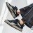 Men's Vintage Distressed Black & White Low-Top Canvas Sneakers - Retro Streetwear Lace-Up Shoes with Durable Rubber Sole & Cushioning, Round Toe Casual Wear Suitable for - (Aged Black/White)