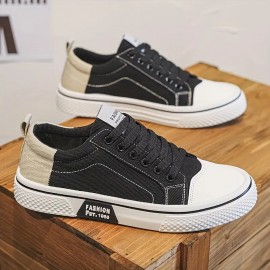 Men's Shoes New Men's Breathable Canvas Low-top sneaker Casual Lace-up Shoes Casual Shoes