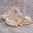 Women's Breathable Mesh Sneakers with Thick EVA Sole - Beige Slip-On Casual Shoes, Cushioned Comfortable - Footwear Suitable for Walking, Standing & Casual Attire, Women Shoes