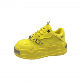 Sneakers, New Bread Shoes with Thick Sole and Height Increasing Versatile White Men's Board Shoes
