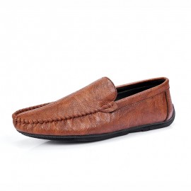 Men's & Unisex Summer Low-Top Sneakers - Breathable Upper & Soft PVC Sole Driving Moccasins, Lace-Up Casual Shoes Suitable for Hot Weather, Walking, Driving