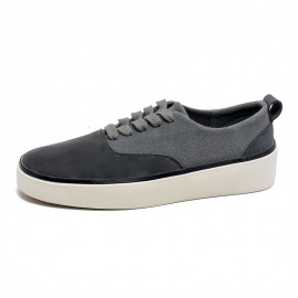 Men's Korean-Style Skate Shoes - Breathable Low-Top Sneakers with Soft Sole & Cushioning, Wear-Resistant Skateable Teeners for - Urban Style (Casual Skateboarding Shoes)