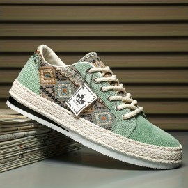 Men's Lightweight Breathable Sneakers with Non-Slip Sole & Upper - Beige/Black/Teal Low-Top Lace-Up Shoes Suitable for Everyday, Office, Formal Events | All-Season Comfortable Walking, Stylish Streetwear & Urban Fashion Sneakers